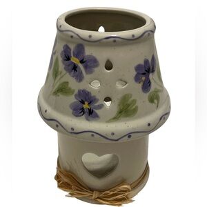 Floral Ceramic Candle Holder
